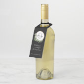 Business logo Holiday Message Modern Wreater Flessenhanger (Schuin)