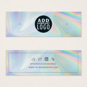 Business Logo Holografische Oorbellen Display Kaar Mini Visitekaartjes (Voorkant /achterkant)