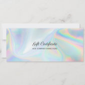 Business Logo Holographic DIY Cadeaubon toevoegen (Voorkant)