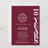 Business Logo Jubileum Bourgogne Kaart (Voorkant)