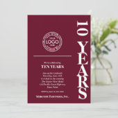 Business Logo Jubileum Bourgogne Kaart (Staand voorkant)