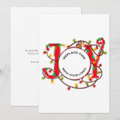 Business Logo Kerstfeest Joy Bauble Feestdagenkaart (Voorkant / Achterkant)
