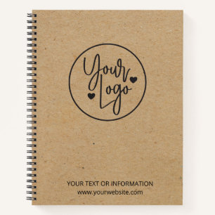 Business Logo Kraft Small Business Notitieboek