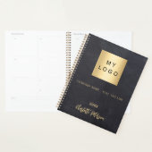 Business logo krijtbord grijze naam 2026 planner (Display)