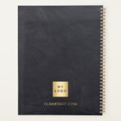 Business logo krijtbord grijze naam 2026 planner (Achterkant)