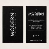 Business Logo Label Clothing Hang Label Visitekaartje (Voorkant /achterkant)
