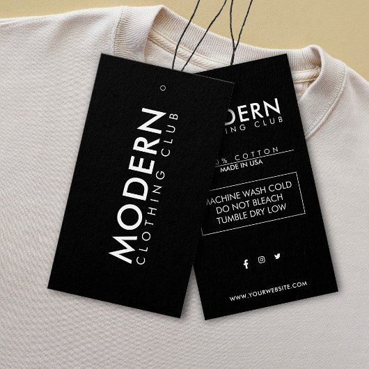 Business Logo Label Clothing Hang Label Visitekaartje