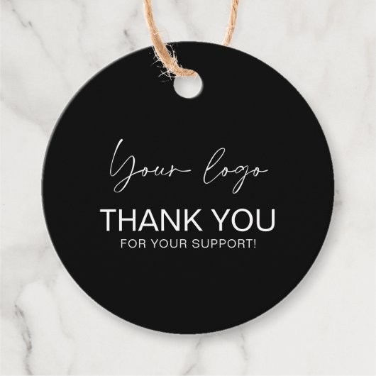 Business Logo Label Hang Label (Voorkant)