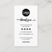 Business Logo Label Hang Label (Voorkant)