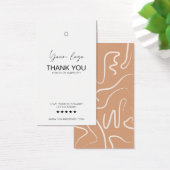 Business Logo Label Hang Label Kaart (Bureau)