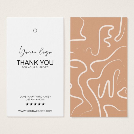 Business Logo Label Hang Label Kaart (Voorkant /achterkant)