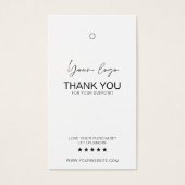 Business Logo Label Hang Label Kaart (Voorkant)