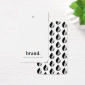 Business Logo Label Hang Label Kaart (Bureau)