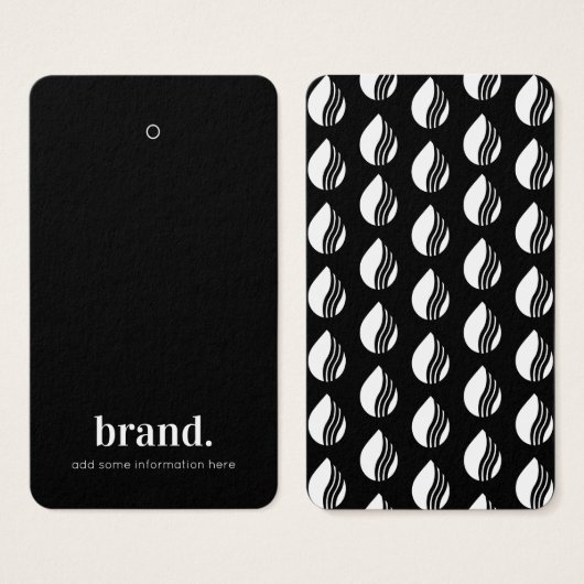 Business Logo Label Hang Label Kaart (Voorkant /achterkant)