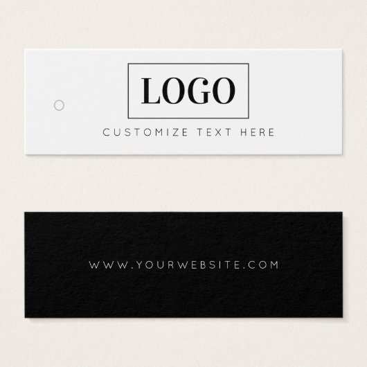Business Logo Label Hang Label Mini Visitekaartjes (Voorkant /achterkant)