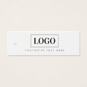 Business Logo Label Hang Label Mini Visitekaartjes (Voorkant)