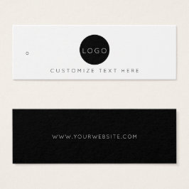 Business Logo Label Hang Label Mini Visitekaartjes