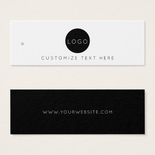 Business Logo Label Hang Label Mini Visitekaartjes (Voorkant /achterkant)