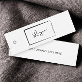 Business Logo Label Hang Label Mini Visitekaartjes