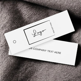Business Logo Label Hang Label Mini Visitekaartjes