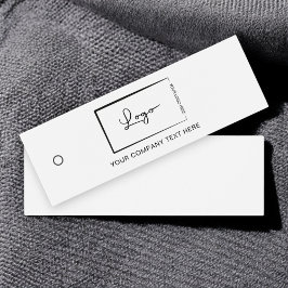 Business Logo Label Hang Label Mini Visitekaartjes