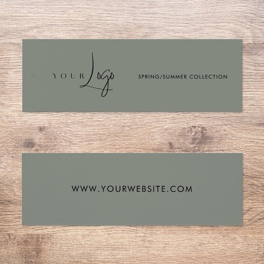 Business Logo Label Hang Label Mini Visitekaartjes