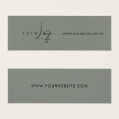 Business Logo Label Hang Label Mini Visitekaartjes (Voorkant /achterkant)