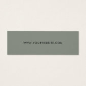 Business Logo Label Hang Label Mini Visitekaartjes (Achterkant)