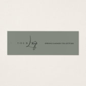 Business Logo Label Hang Label Mini Visitekaartjes (Voorkant)