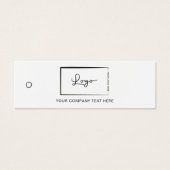 Business Logo Label Hang Label Mini Visitekaartjes (Voorkant)