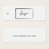 Business Logo Label Hang Label Mini Visitekaartjes (Voorkant /achterkant)