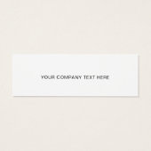 Business Logo Label Hang Label Mini Visitekaartjes (Achterkant)