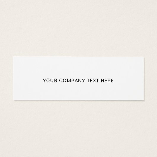 Business Logo Label Hang Label Mini Visitekaartjes (Achterkant)