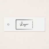 Business Logo Label Hang Label Mini Visitekaartjes (Voorkant)
