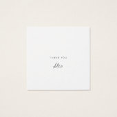 Business Logo Label Hang Label Vierkante Visitekaartjes (Achterkant)