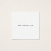 Business Logo Label Hang Label Vierkante Visitekaartjes (Achterkant)