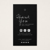 Business Logo Label Hang Label Visitekaartje (Voorkant)