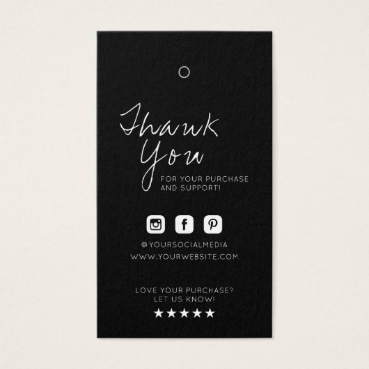 Business Logo Label Hang Label Visitekaartje (Voorkant)