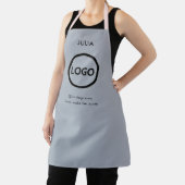 Business Logo licht grijsachtige werknemer persone Schort (Insitu)