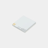 Business logo lichtgrijs post-it® notes (Schuin)
