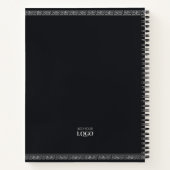 Business Logo Medewerker Waardering Greek Meander Notitieboek (Achterkant)