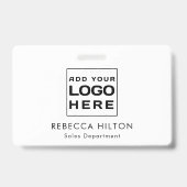 Business Logo Medewerkers Custom Badge (Achterkant)