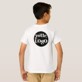 Business Logo-merk voor en achter T-shirt (Achterkant volledig)