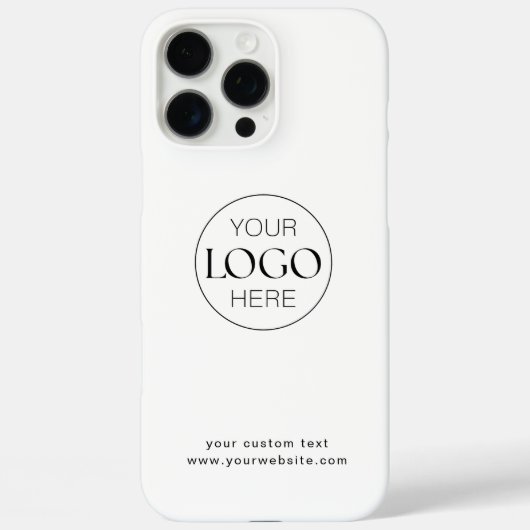 Business Logo Merknaam Modern Simple Case-Mate iPhone Case (Achterkant)