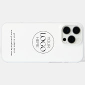 Business Logo Merknaam Modern Simple Case-Mate iPhone Case (Achterkant (horizontaal))