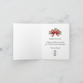 Business Logo Merry Christmas Thank You Card   Notitiekaartje (Binnen)