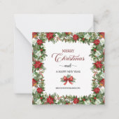 Business Logo Merry Christmas Thank You Card   Notitiekaartje (Voorkant)