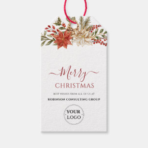 Business Logo Merry kerstcompany Festive Cadeaulabel