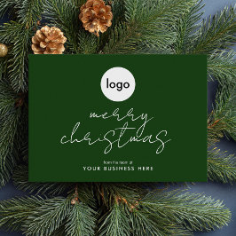 Business Logo Merry kerstfeestay Kaart