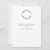 Business Logo Merry Kerstmis Snowy Winter Forest Feestdagenkaart (Achterkant)